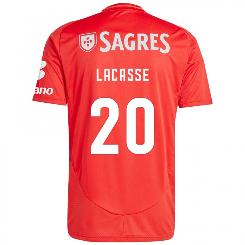 Bambino Maglia Cloe Lacasse #20 Rosso Bianco Kit Gara Home 2024/25 Maglietta