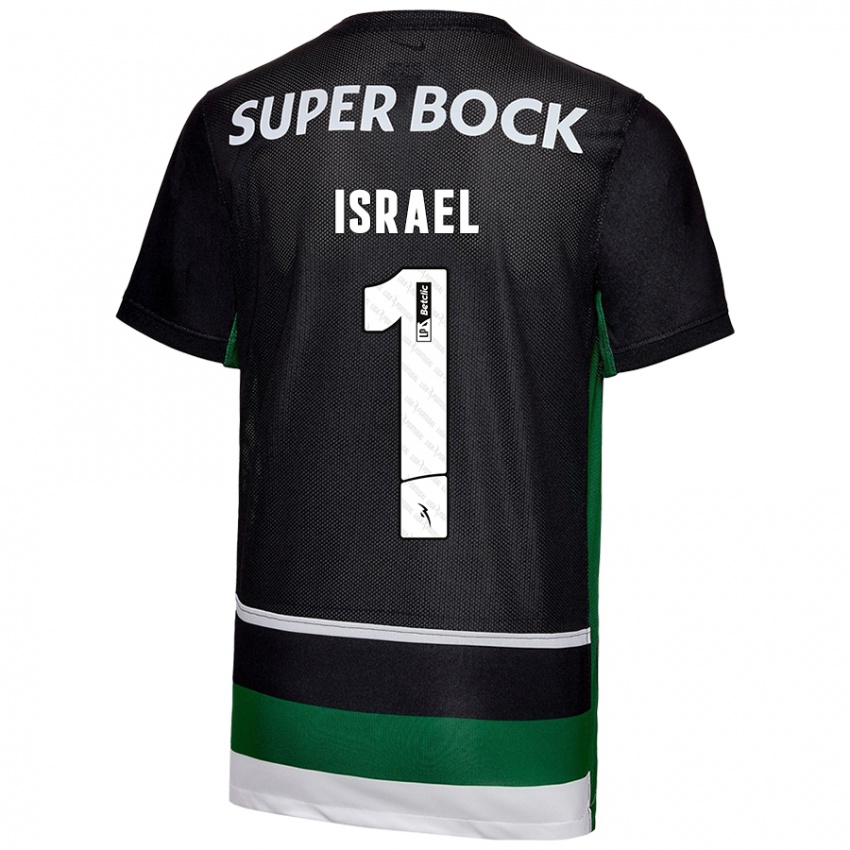 Bambino Maglia Franco Israel #1 Nero Bianco Verde Kit Gara Home 2024/25 Maglietta