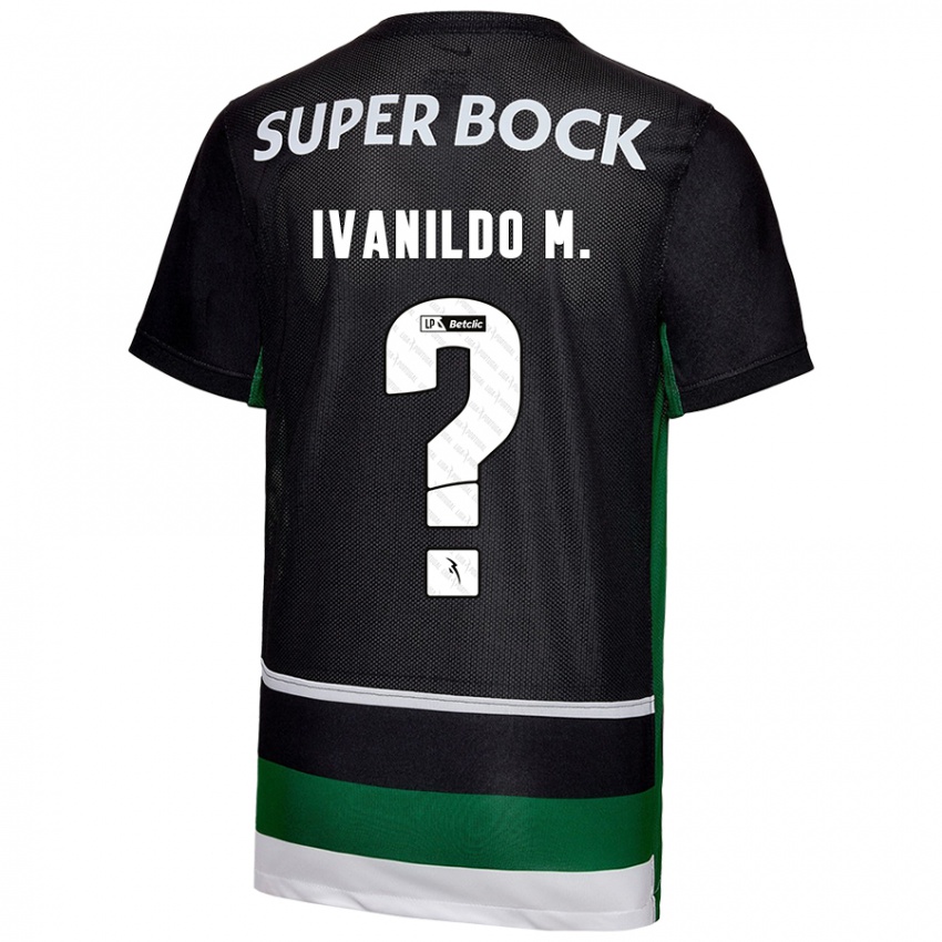 Bambino Maglia Ivanildo Mendes #0 Nero Bianco Verde Kit Gara Home 2024/25 Maglietta