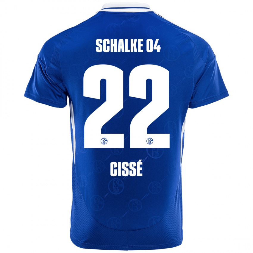 Bambino Maglia Ibrahima Cissé #22 Blu Reale Kit Gara Home 2024/25 Maglietta