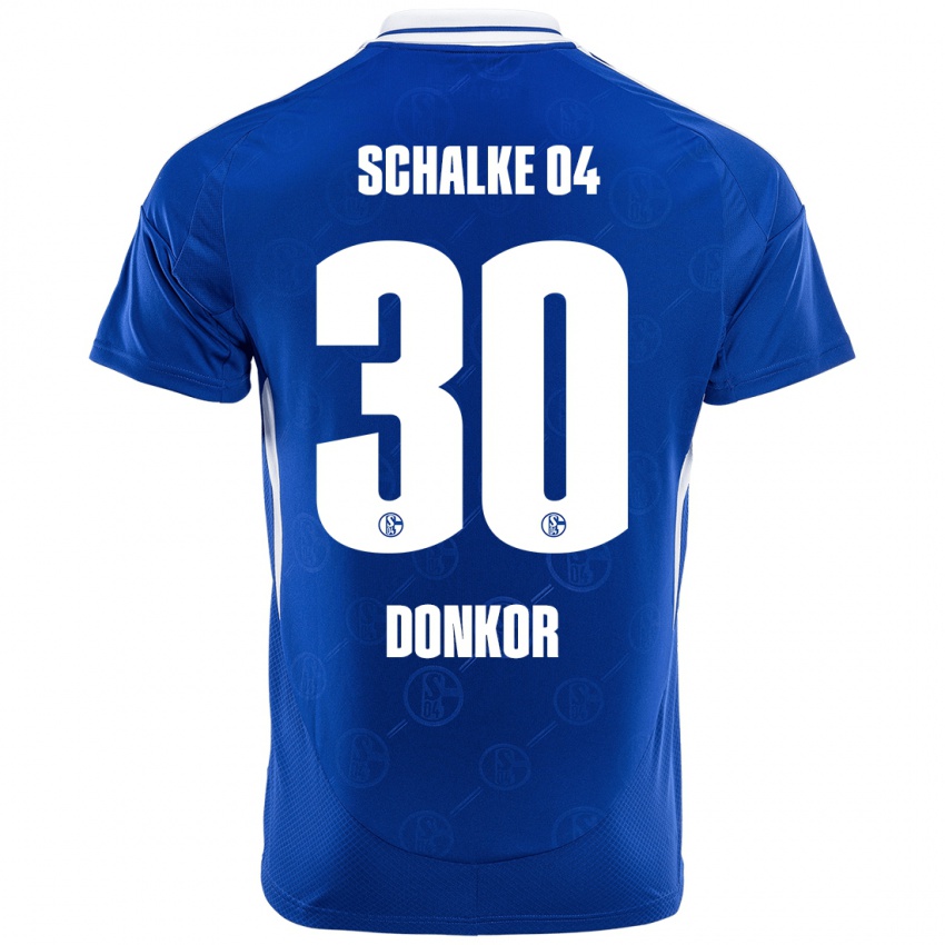 Bambino Maglia Anton Donkor #30 Blu Reale Kit Gara Home 2024/25 Maglietta