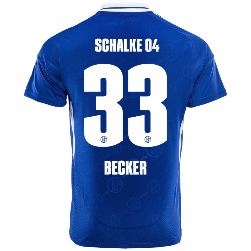 Bambino Maglia Vitalie Becker #33 Blu Reale Kit Gara Home 2024/25 Maglietta