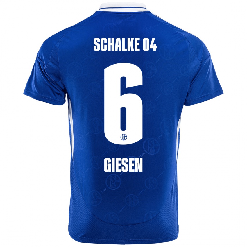 Bambino Maglia Tim Giesen #6 Blu Reale Kit Gara Home 2024/25 Maglietta