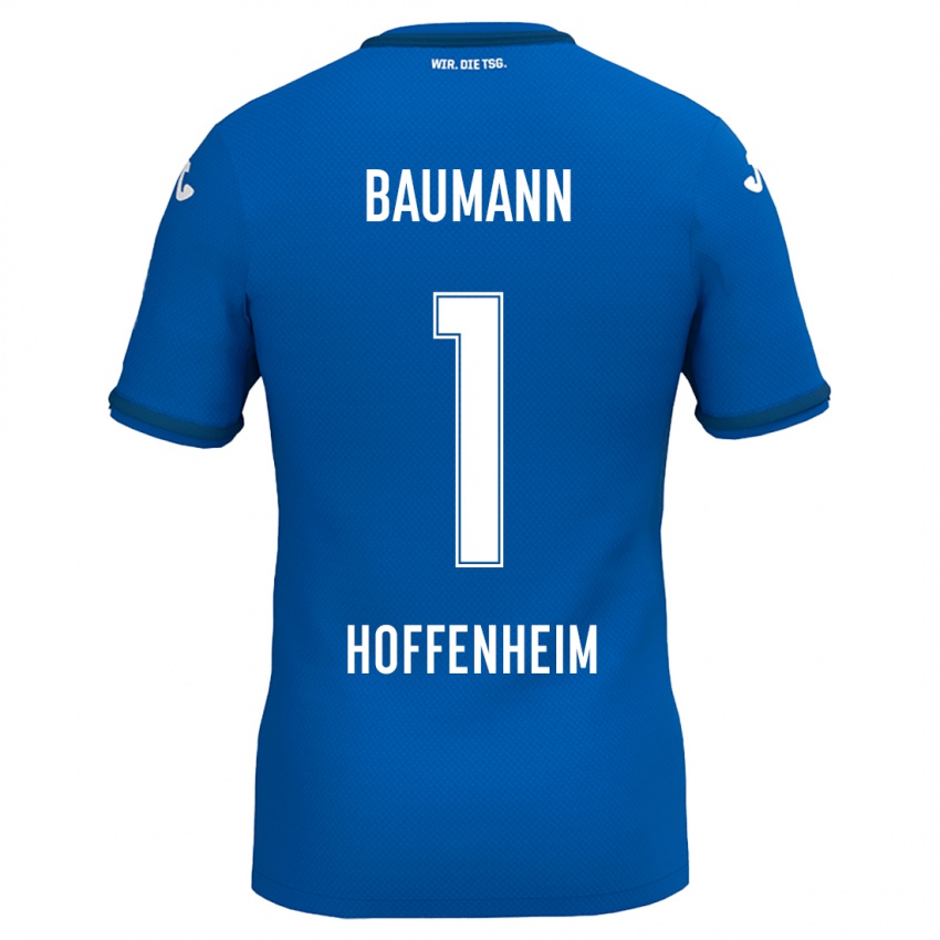 Bambino Maglia Oliver Baumann #1 Blu Reale Kit Gara Home 2024/25 Maglietta