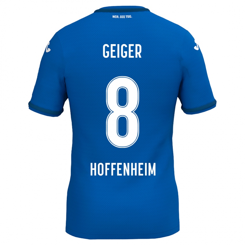 Bambino Maglia Dennis Geiger #8 Blu Reale Kit Gara Home 2024/25 Maglietta