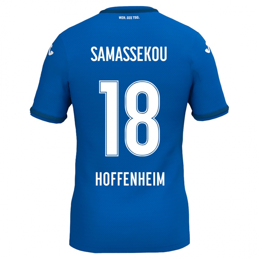 Bambino Maglia Diadié Samassékou #18 Blu Reale Kit Gara Home 2024/25 Maglietta