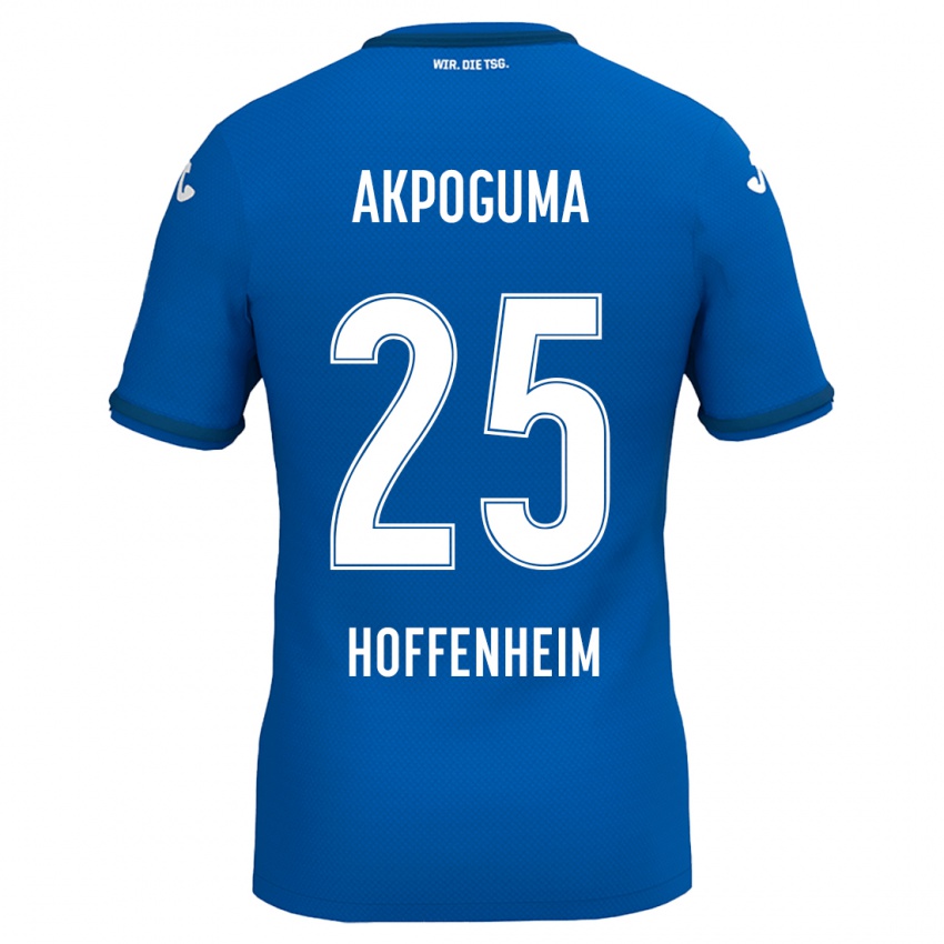 Bambino Maglia Kevin Akpoguma #25 Blu Reale Kit Gara Home 2024/25 Maglietta