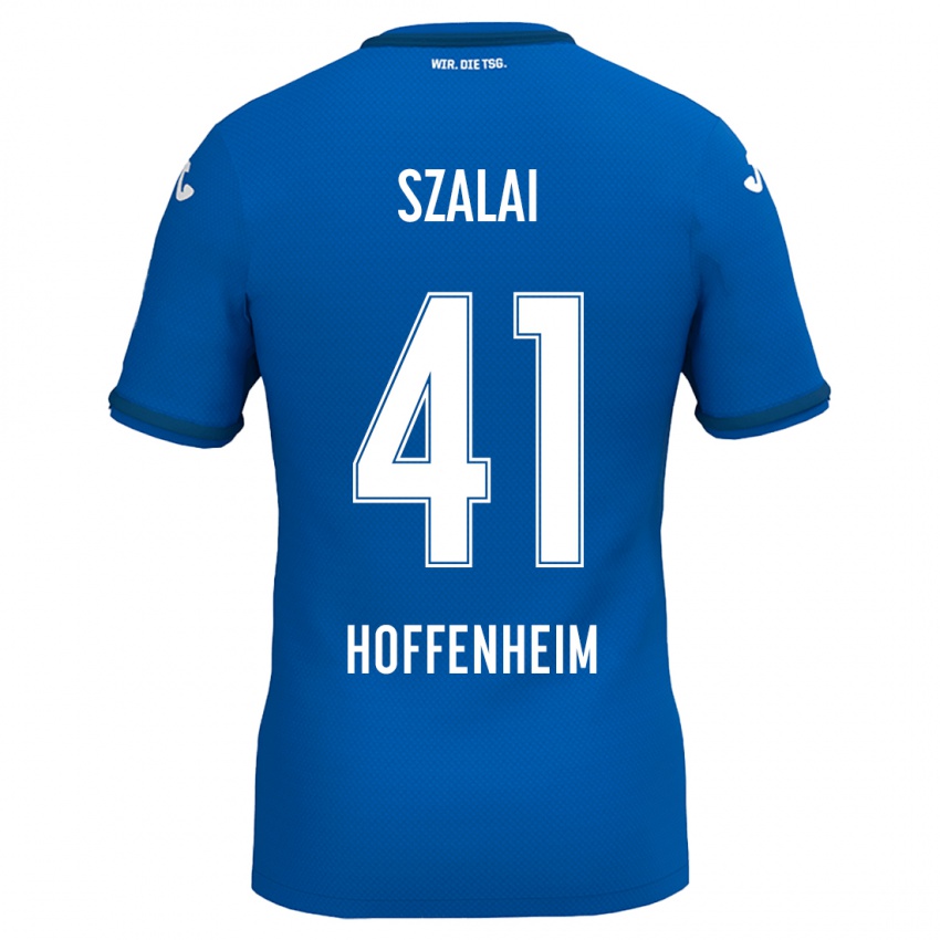 Bambino Maglia Attila Szalai #41 Blu Reale Kit Gara Home 2024/25 Maglietta