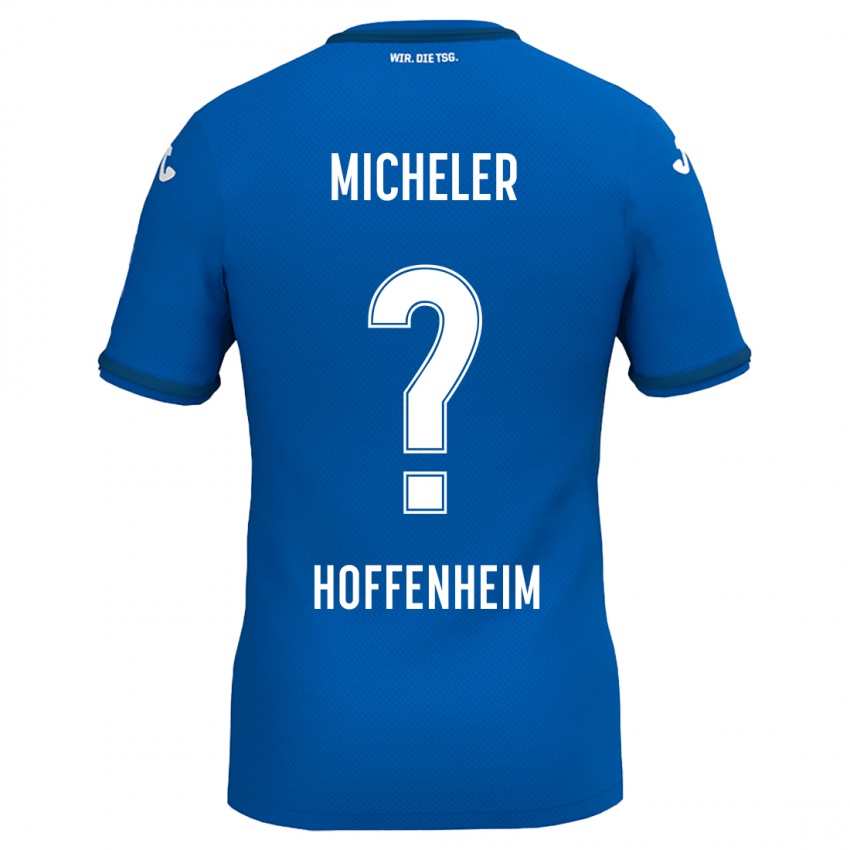 Bambino Maglia Florian Micheler #0 Blu Reale Kit Gara Home 2024/25 Maglietta