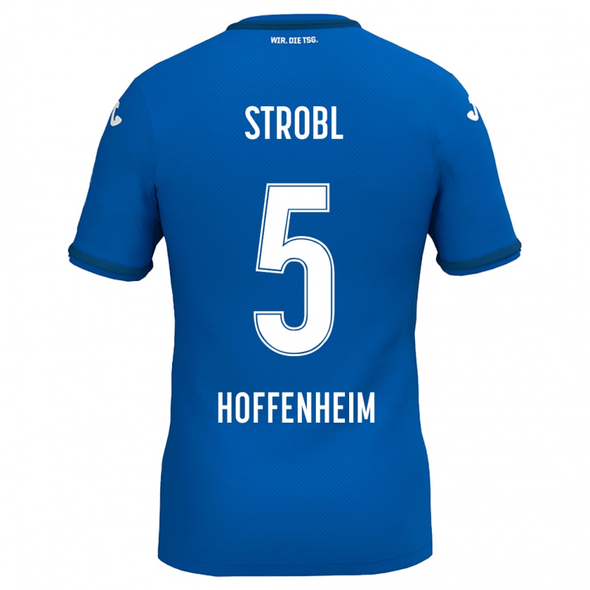 Bambino Maglia Lars Strobl #5 Blu Reale Kit Gara Home 2024/25 Maglietta