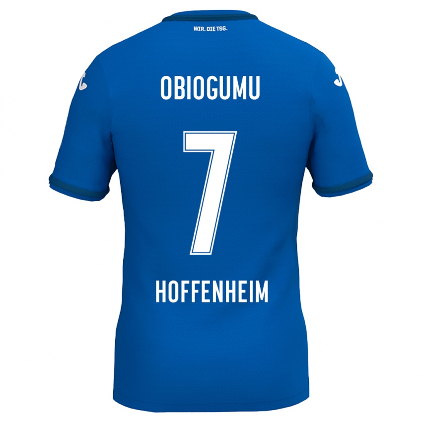 Bambino Maglia Uche Obiogumu #7 Blu Reale Kit Gara Home 2024/25 Maglietta