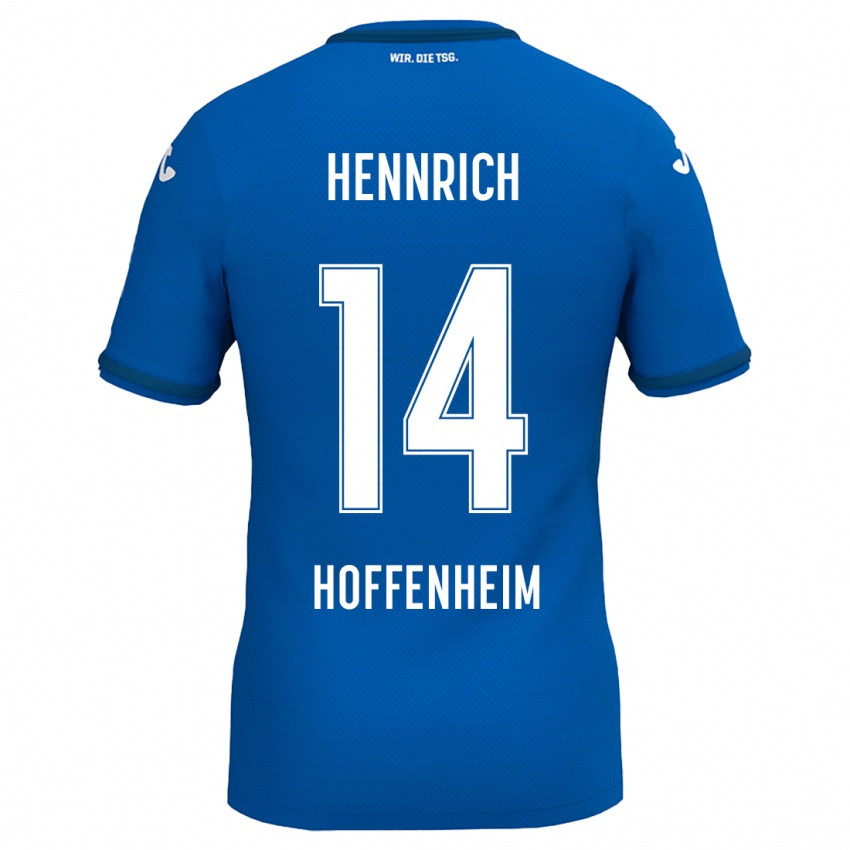 Bambino Maglia Paul Hennrich #14 Blu Reale Kit Gara Home 2024/25 Maglietta