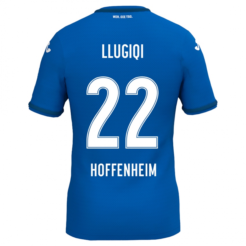 Bambino Maglia Arian Llugiqi #22 Blu Reale Kit Gara Home 2024/25 Maglietta