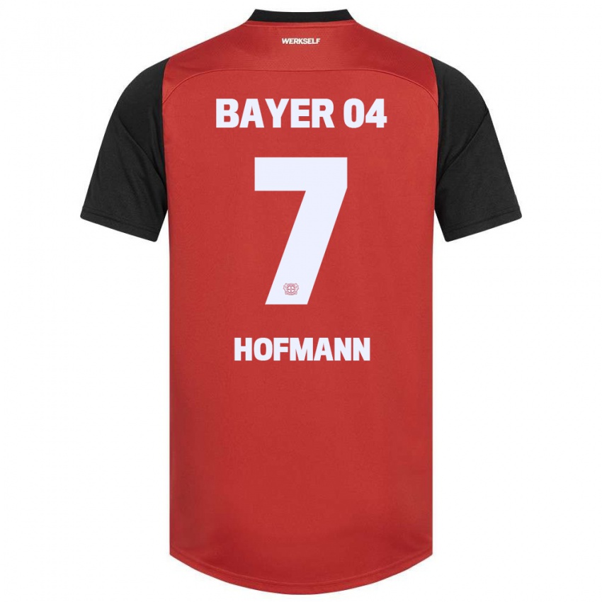 Bambino Maglia Jonas Hofmann #7 Rosso Nero Kit Gara Home 2024/25 Maglietta