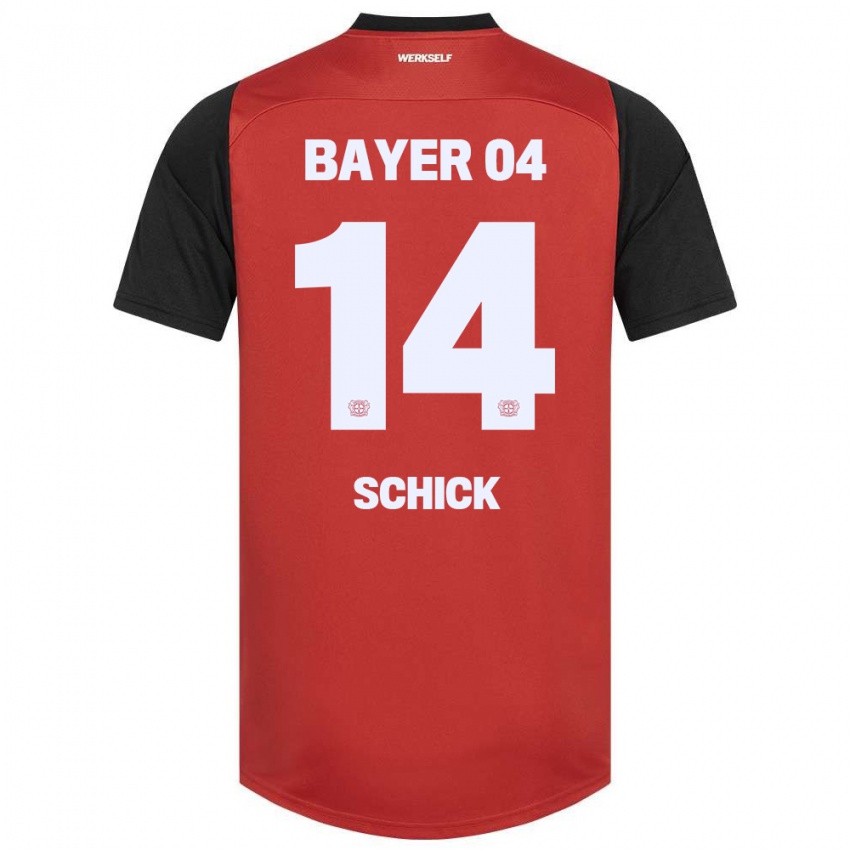 Bambino Maglia Patrik Schick #14 Rosso Nero Kit Gara Home 2024/25 Maglietta