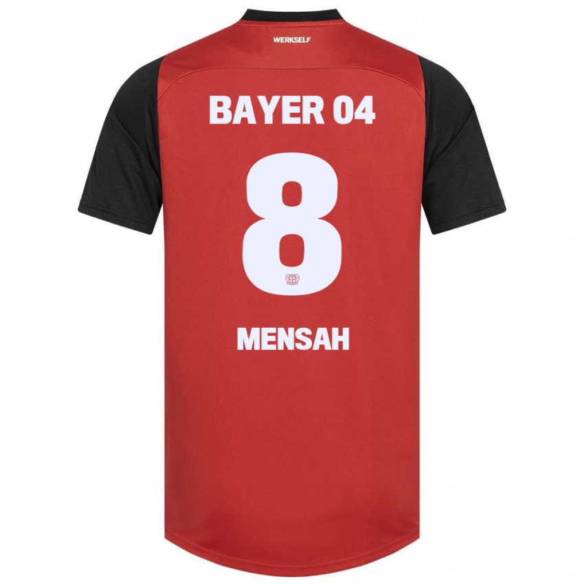 Bambino Maglia Naba Mensah #8 Rosso Nero Kit Gara Home 2024/25 Maglietta