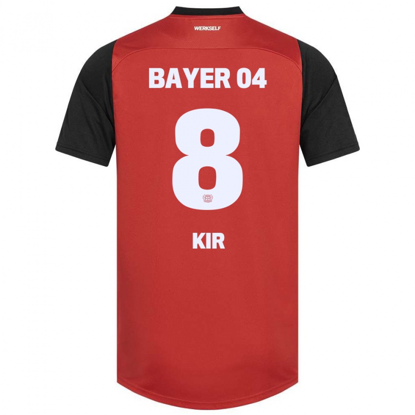 Bambino Maglia Burak Kir #8 Rosso Nero Kit Gara Home 2024/25 Maglietta