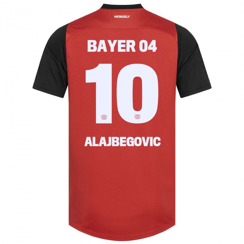 Bambino Maglia Kerim Alajbegovic #10 Rosso Nero Kit Gara Home 2024/25 Maglietta