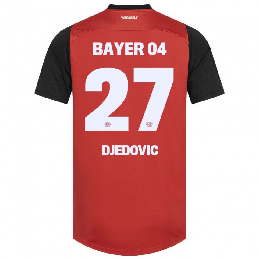 Bambino Maglia Seldin Djedovic #27 Rosso Nero Kit Gara Home 2024/25 Maglietta