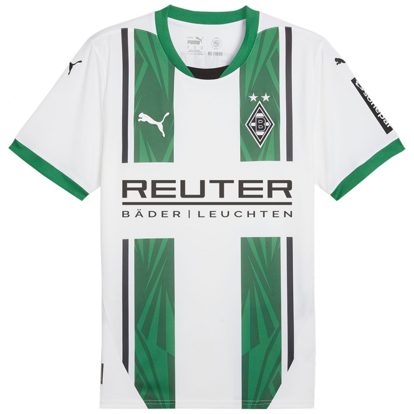 Bambino Maglia Jonas Omlin #1 Bianco Verde Kit Gara Home 2024/25 Maglietta