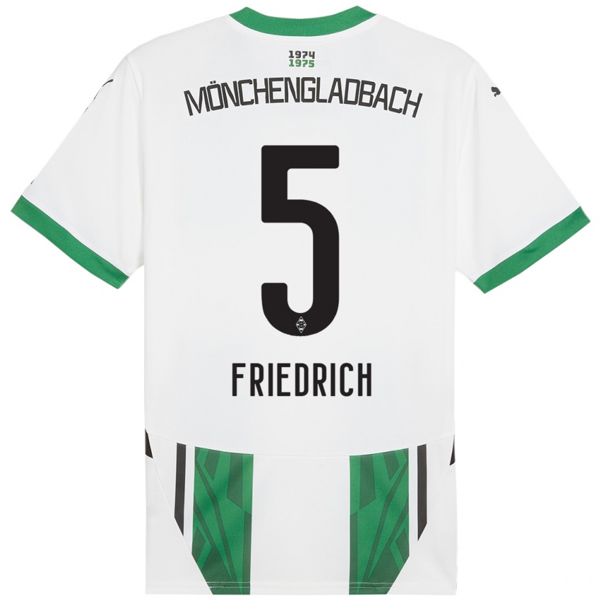 Bambino Maglia Marvin Friedrich #5 Bianco Verde Kit Gara Home 2024/25 Maglietta