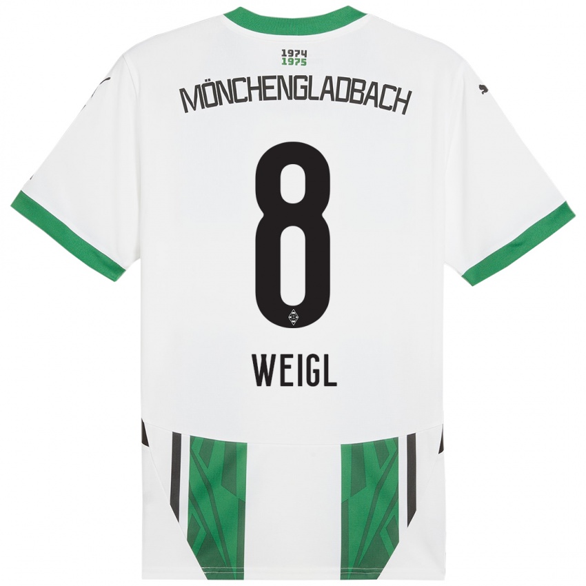 Bambino Maglia Julian Weigl #8 Bianco Verde Kit Gara Home 2024/25 Maglietta