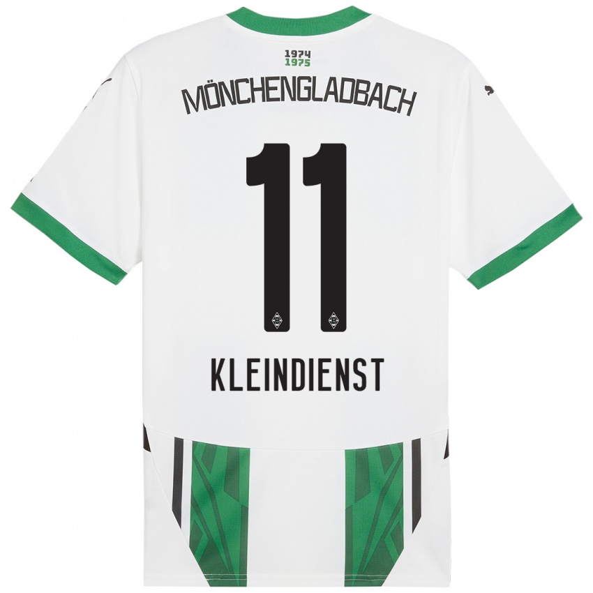 Bambino Maglia Tim Kleindienst #11 Bianco Verde Kit Gara Home 2024/25 Maglietta