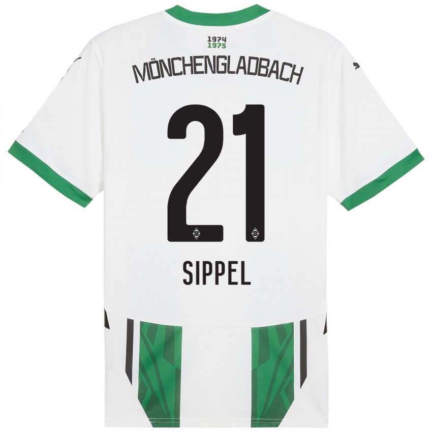 Bambino Maglia Tobias Sippel #21 Bianco Verde Kit Gara Home 2024/25 Maglietta