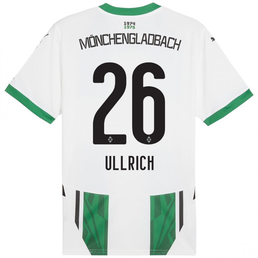 Bambino Maglia Lukas Ullrich #26 Bianco Verde Kit Gara Home 2024/25 Maglietta