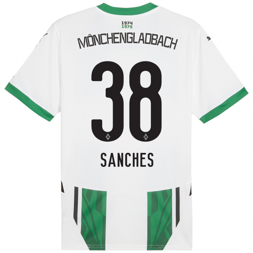 Bambino Maglia Yvandro Borges Sanches #38 Bianco Verde Kit Gara Home 2024/25 Maglietta