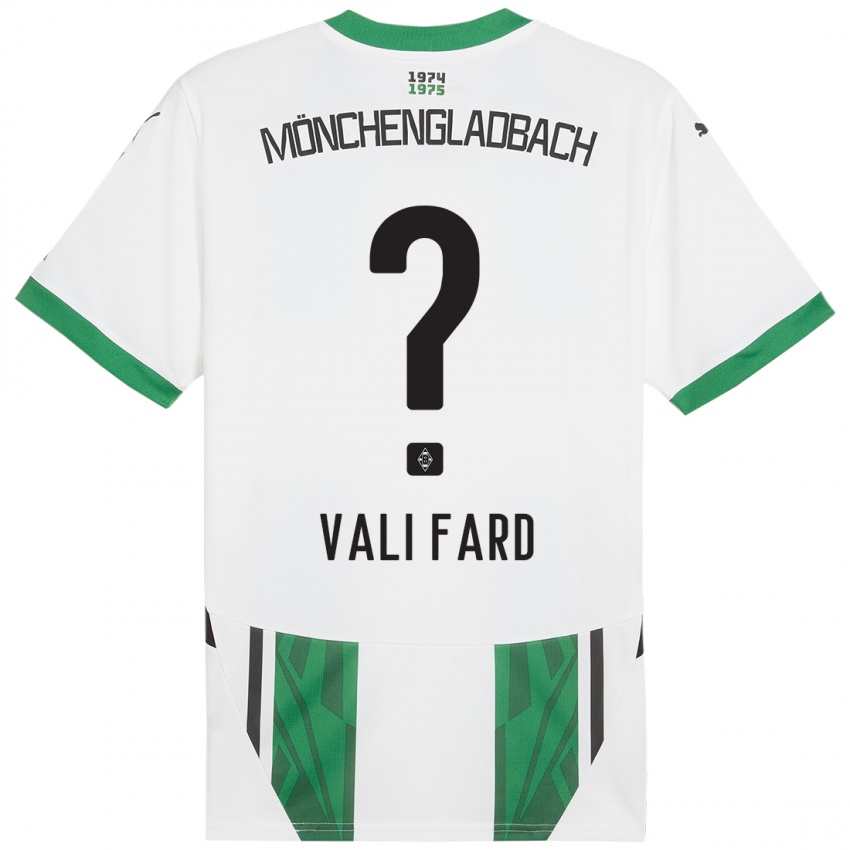 Bambino Maglia Elias Vali Fard #0 Bianco Verde Kit Gara Home 2024/25 Maglietta