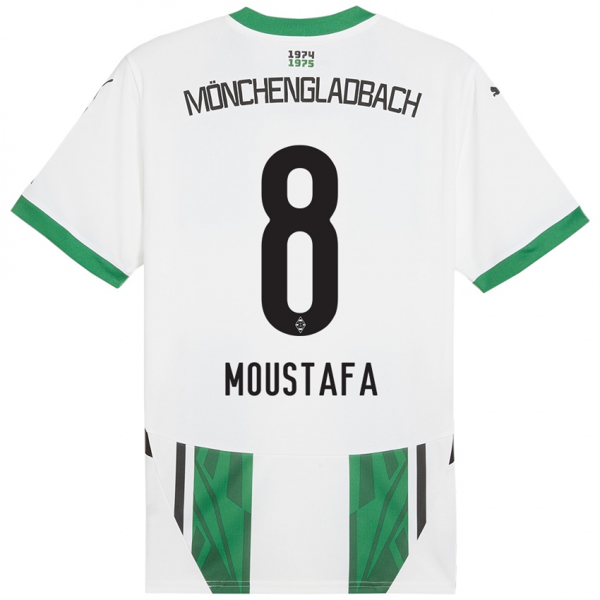 Bambino Maglia Moustafa Ashraf Moustafa #8 Bianco Verde Kit Gara Home 2024/25 Maglietta