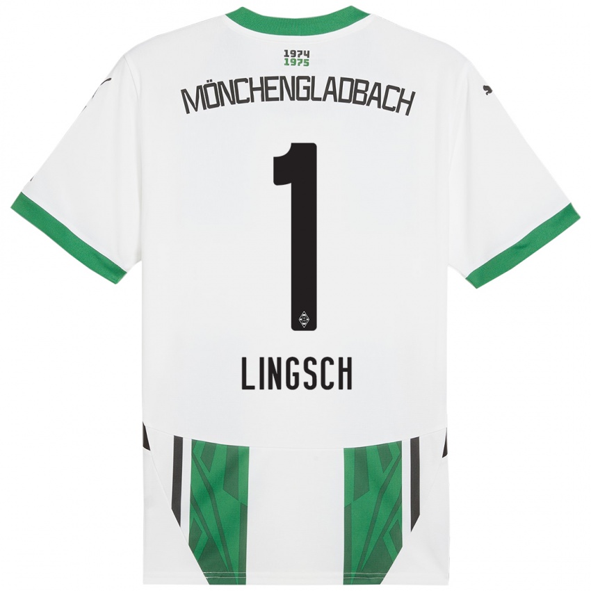 Bambino Maglia Tina Lingsch #1 Bianco Verde Kit Gara Home 2024/25 Maglietta