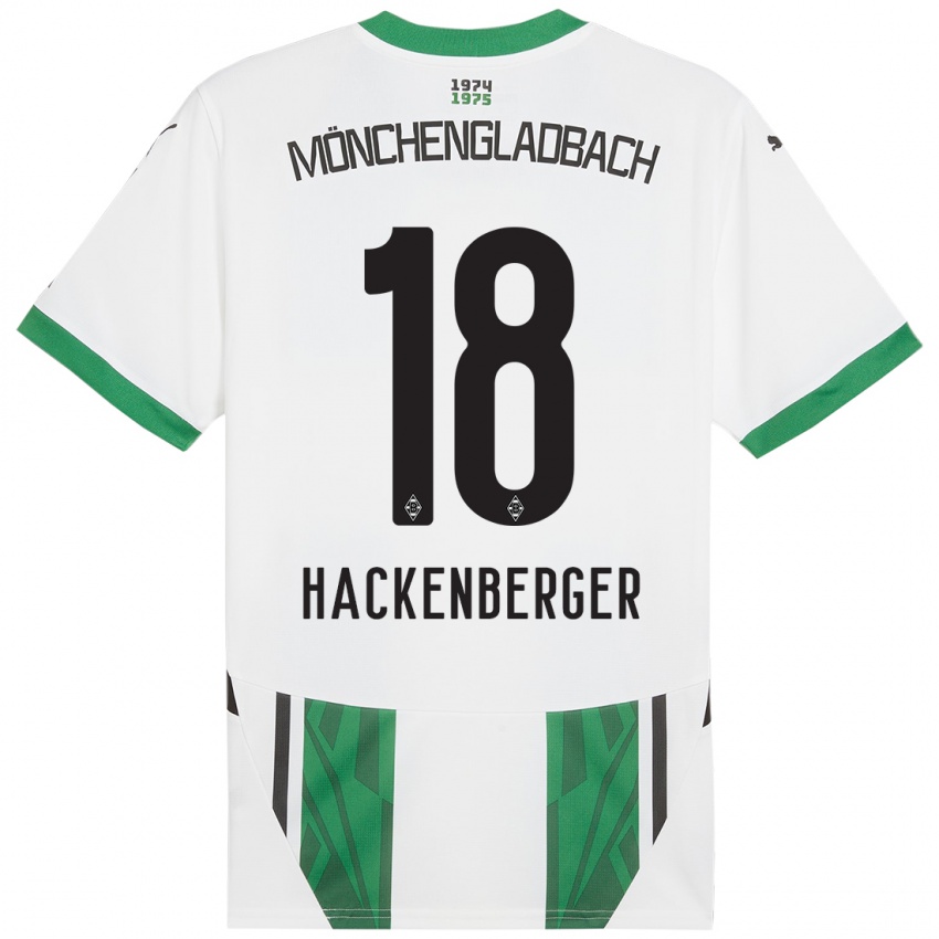 Bambino Maglia Jessica Hackenberger #18 Bianco Verde Kit Gara Home 2024/25 Maglietta