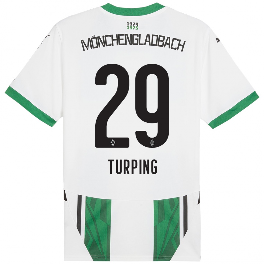 Bambino Maglia Selim Turping #29 Bianco Verde Kit Gara Home 2024/25 Maglietta