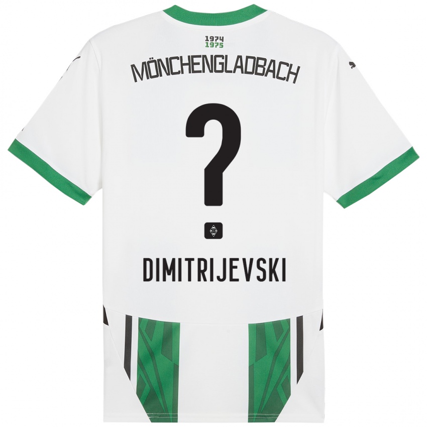 Bambino Maglia Maximilian Dimitrijevski #0 Bianco Verde Kit Gara Home 2024/25 Maglietta