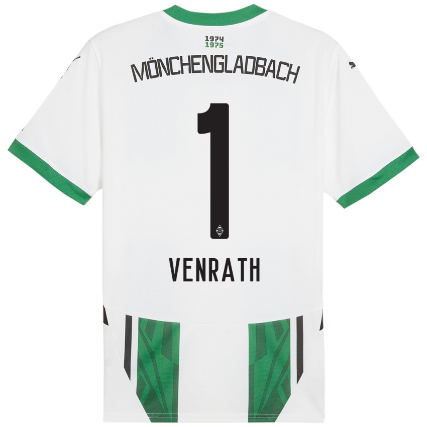 Bambino Maglia Lisa Venrath #1 Bianco Verde Kit Gara Home 2024/25 Maglietta