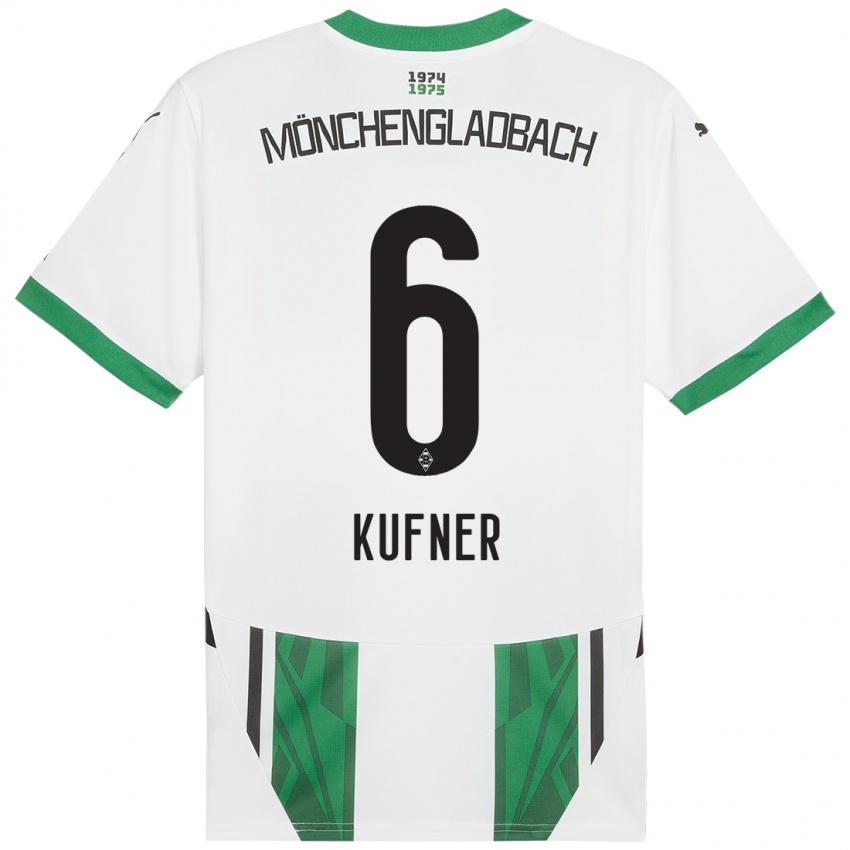 Bambino Maglia Anne-Catherine Kufner #6 Bianco Verde Kit Gara Home 2024/25 Maglietta