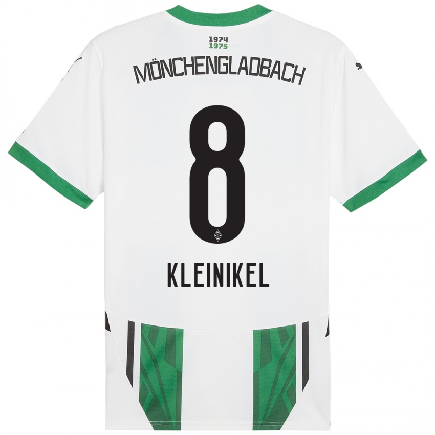 Bambino Maglia Nadja Kleinikel #8 Bianco Verde Kit Gara Home 2024/25 Maglietta