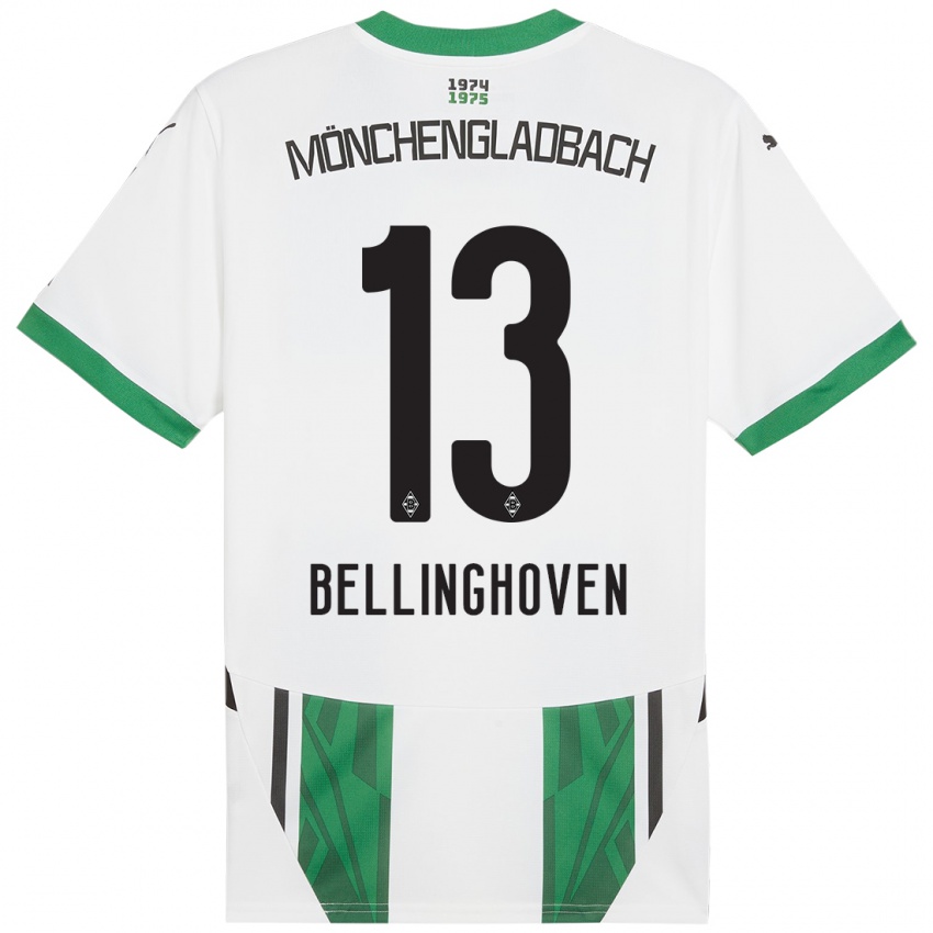 Bambino Maglia Christina Bellinghoven #13 Bianco Verde Kit Gara Home 2024/25 Maglietta