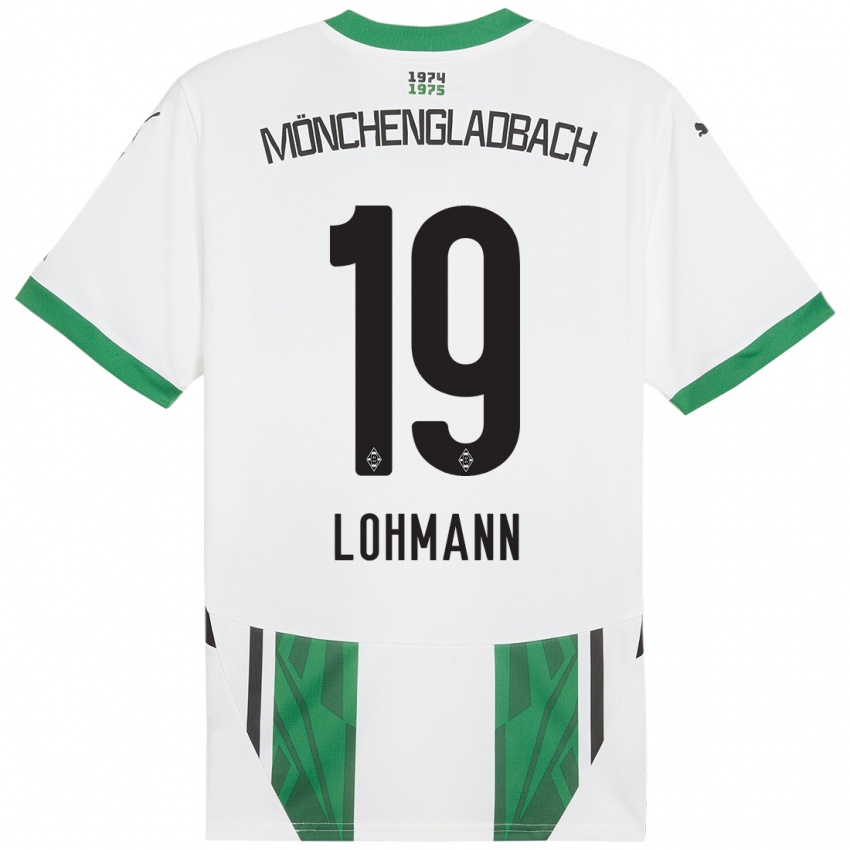 Bambino Maglia Mona Lohmann #19 Bianco Verde Kit Gara Home 2024/25 Maglietta