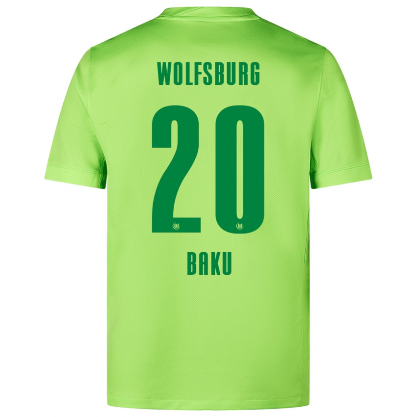 Bambino Maglia Ridle Baku #20 Verde Fluorescente Kit Gara Home 2024/25 Maglietta