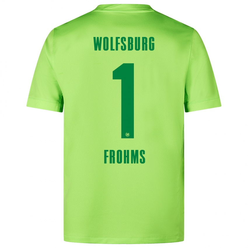 Bambino Maglia Merle Frohms #1 Verde Fluorescente Kit Gara Home 2024/25 Maglietta