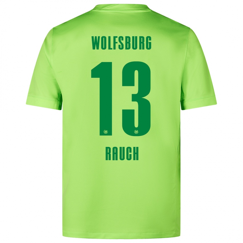 Bambino Maglia Felicitas Rauch #13 Verde Fluorescente Kit Gara Home 2024/25 Maglietta