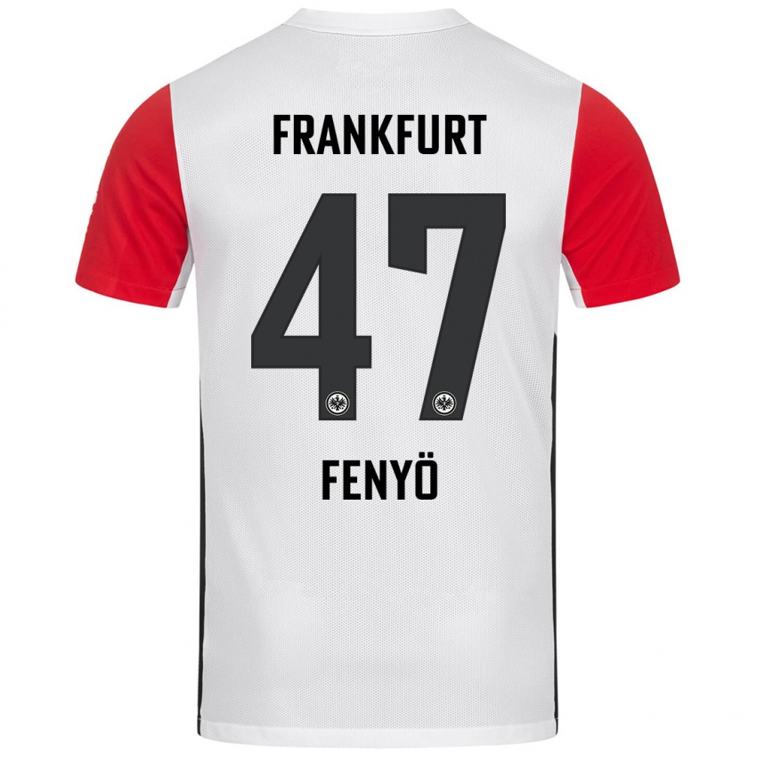 Bambino Maglia Noah Fenyö #47 Bianco Rosso Kit Gara Home 2024/25 Maglietta