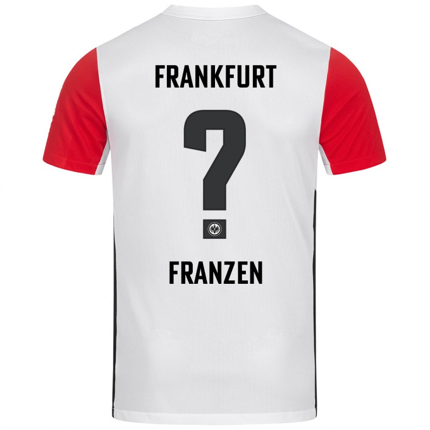 Bambino Maglia Marlon Franzen #0 Bianco Rosso Kit Gara Home 2024/25 Maglietta