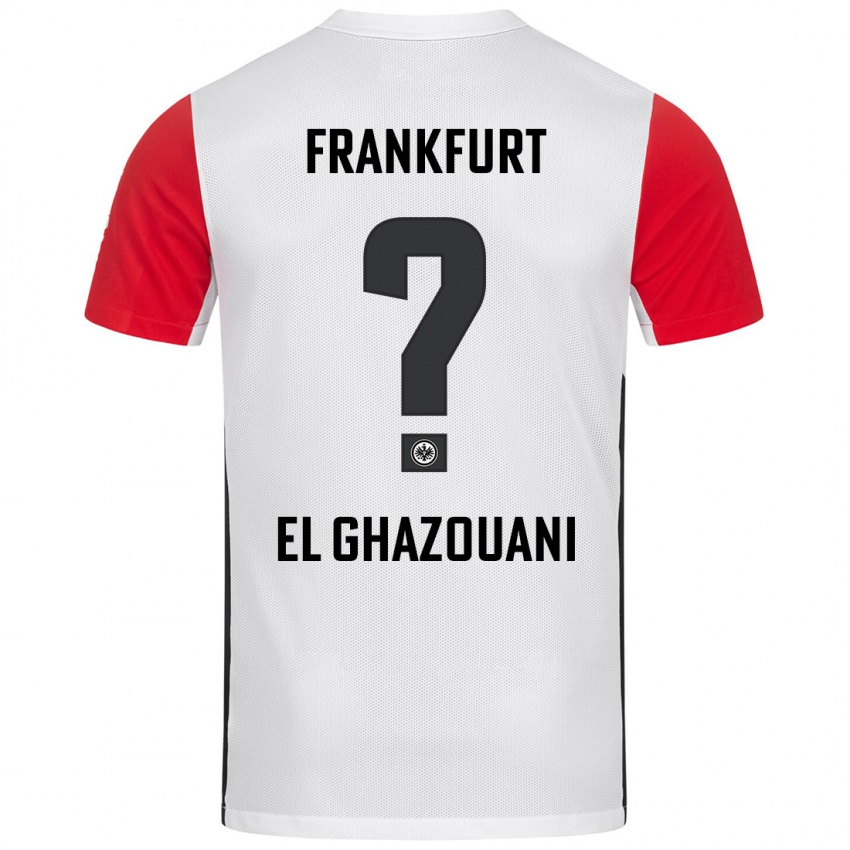 Bambino Maglia Mohamed El Ghazouani #0 Bianco Rosso Kit Gara Home 2024/25 Maglietta