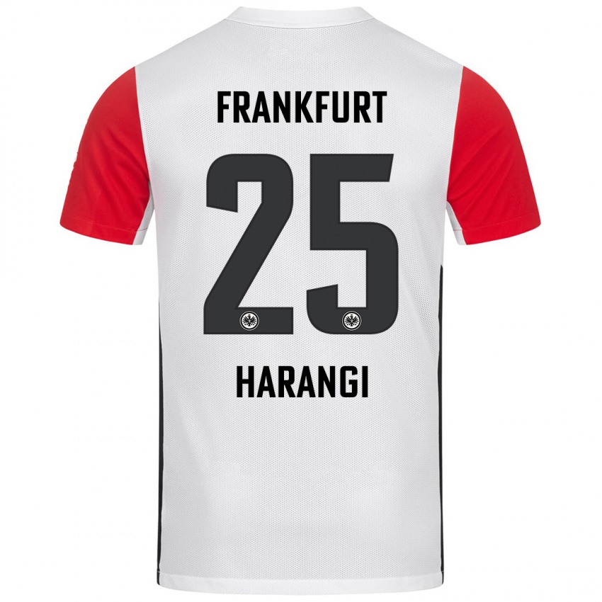 Bambino Maglia Aiden Harangi #25 Bianco Rosso Kit Gara Home 2024/25 Maglietta