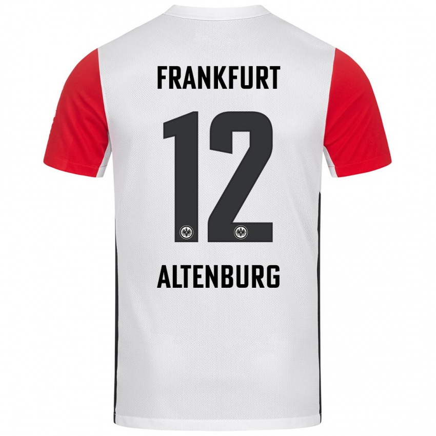 Bambino Maglia Lina Altenburg #12 Bianco Rosso Kit Gara Home 2024/25 Maglietta