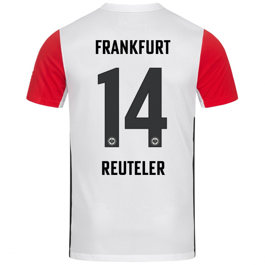 Bambino Maglia Geraldine Reuteler #14 Bianco Rosso Kit Gara Home 2024/25 Maglietta